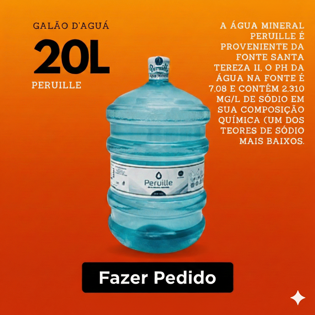 Galão de Água 20L Peruille